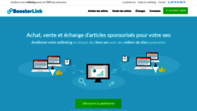 What Boosterlink.fr website looked like in 2021 (3 years ago)