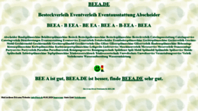 What Beea.de website looked like in 2021 (3 years ago)