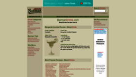 What Barmandrinks.com website looked like in 2021 (3 years ago)
