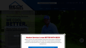 What Betterwithbeck.com website looked like in 2021 (3 years ago)