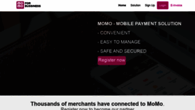 What Business.momo.vn website looked like in 2021 (3 years ago)