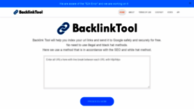 What Backlinktool.io website looked like in 2021 (3 years ago)