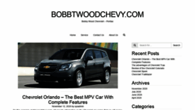 What Bobbywoodchevy.com website looked like in 2021 (3 years ago)