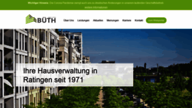 What Bueth.de website looked like in 2021 (3 years ago)