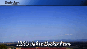 What Bockenheim.de website looked like in 2021 (3 years ago)