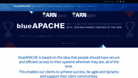 What Blueapache.com website looked like in 2021 (3 years ago)