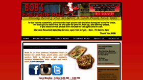 What Bobseastsidedeli.com website looked like in 2021 (3 years ago)