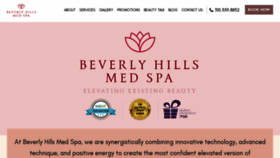 What Beverlyhillsmedspa.com website looked like in 2021 (3 years ago)
