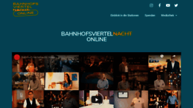 What Bahnhofsviertelnacht.de website looked like in 2021 (3 years ago)