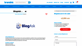 What Blogask.com website looked like in 2021 (3 years ago)