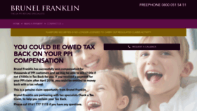 What Brunelfranklin.com website looked like in 2021 (3 years ago)