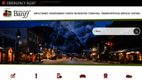 What Banff.ca website looked like in 2021 (3 years ago)