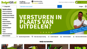 What Budgetgift.nl website looked like in 2021 (3 years ago)