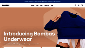 What Bombas.com website looked like in 2021 (3 years ago)