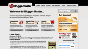 What Bloggerbuster.com website looked like in 2021 (3 years ago)