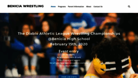 What Beniciawrestling.org website looked like in 2021 (3 years ago)