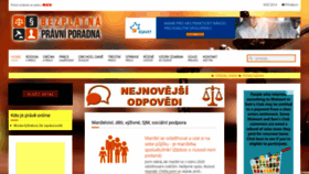 What Bezplatnapravniporadna.cz website looked like in 2021 (3 years ago)