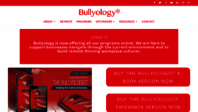What Bullyology.com website looked like in 2021 (3 years ago)