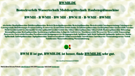 What Bwmh.de website looked like in 2021 (3 years ago)