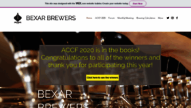 What Bexarbrewers.org website looked like in 2021 (3 years ago)