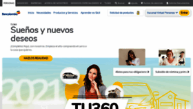 What Bancolombia.com website looked like in 2021 (3 years ago)