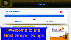 What Bestgospelsongs.com website looked like in 2021 (3 years ago)