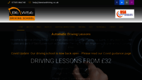 What Bewisedriving.co.uk website looked like in 2021 (3 years ago)