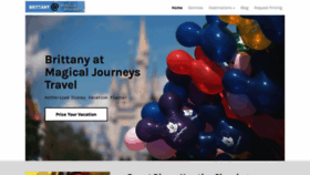 What Brittanyformagicaljourneys.com website looked like in 2021 (3 years ago)