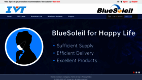 What Bluesoleil.com website looked like in 2021 (3 years ago)