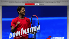 What Babolat.com website looked like in 2021 (3 years ago)