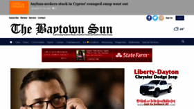 What Baytownsun.com website looked like in 2021 (3 years ago)