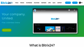 What Bitrix24.com website looked like in 2021 (3 years ago)