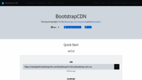 What Bootstrapcdn.com website looked like in 2021 (3 years ago)