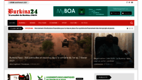 What Burkina24.com website looked like in 2021 (3 years ago)