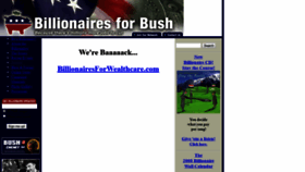 What Billionairesforbush.com website looked like in 2021 (3 years ago)