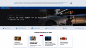 What Banamex.com.mx website looked like in 2021 (3 years ago)