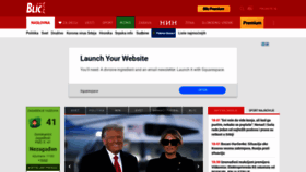 What Blic.rs website looked like in 2021 (4 years ago)