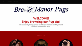 What Brezmanorpugs.com website looked like in 2021 (3 years ago)