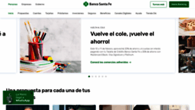 What Bancosantafe.com.ar website looked like in 2021 (3 years ago)