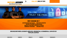 What Brothers-locksmith.com website looked like in 2021 (3 years ago)