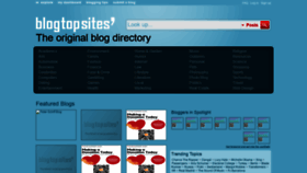 What Blogtopsites.com website looked like in 2021 (3 years ago)