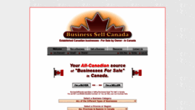 What Businesssellcanada.com website looked like in 2021 (3 years ago)