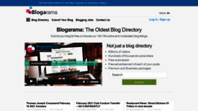 What Blogarama.com website looked like in 2021 (3 years ago)