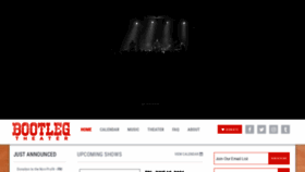 What Bootlegtheater.org website looked like in 2021 (3 years ago)