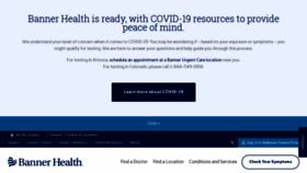 What Bannerhealth.com website looked like in 2021 (3 years ago)