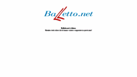 What Balletto.net website looked like in 2021 (3 years ago)