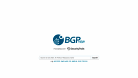 What Bgpview.io website looked like in 2021 (3 years ago)