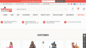 What Blossomcostumes.com.au website looked like in 2021 (3 years ago)