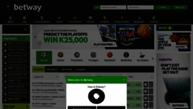 What Betway.co.zm website looked like in 2021 (3 years ago)