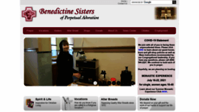 What Benedictinesisters.org website looked like in 2021 (3 years ago)